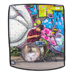 Graffiti-Drummer-Cooles Multiverschleißruckrucksa Rucksack