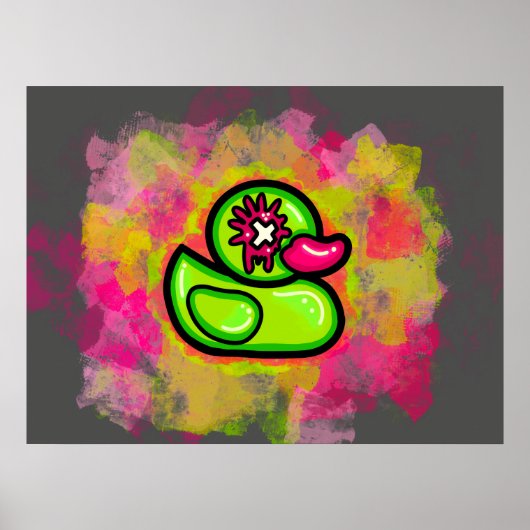 Graffiti Duck Poster (Vorne)