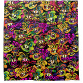 Graffiti Duschvorhang (Vorderseite)