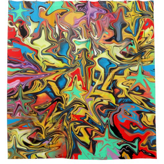 Graffiti Duschvorhang (Vorderseite)