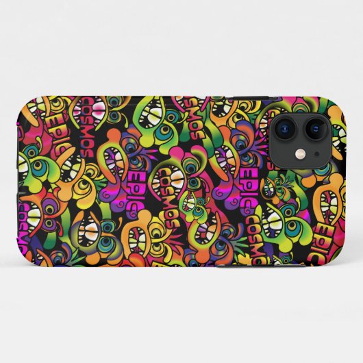 Graffiti-Duschvorhang Case-Mate iPhone Hülle (Rückseite (Horizontal))