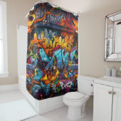 Graffiti-Duschvorhang Duschvorhang (Beispiel)