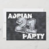 Graffiti Einladung (Vorderseite)