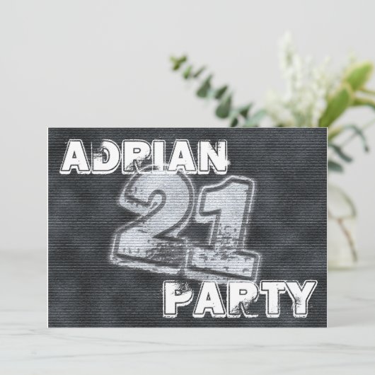 Graffiti Einladung (Stehend Vorderseite)