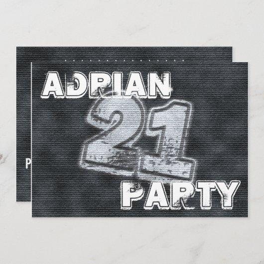 Graffiti Einladung (Vorne/Hinten)