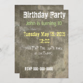 Graffiti-Einladung Einladung (Vorne/Hinten)