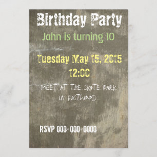 Graffiti-Einladung Einladung