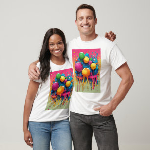 Graffiti Elegance: Hanna-Barberas Kunst auf Fordri T-Shirt