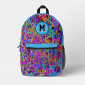 Graffiti Explosion geometric bunch Bedruckter Rucksack (Vorderseite)