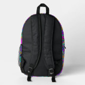 Graffiti Explosion geometric bunch Bedruckter Rucksack (Rückseite)