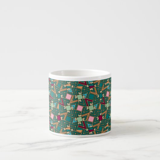 Graffiti Explosion Modern Geometric Pattern  Espressotasse (Vorderseite)