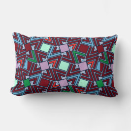Graffiti Explosion Modern Geometric Pattern  Lendenkissen