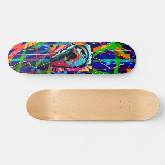 Graffiti Eye, 7 3/4" Skateboard Deck (Horizontal)
