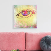 Graffiti Eye Leinwanddruck (Insitu (Wohnzimmer))