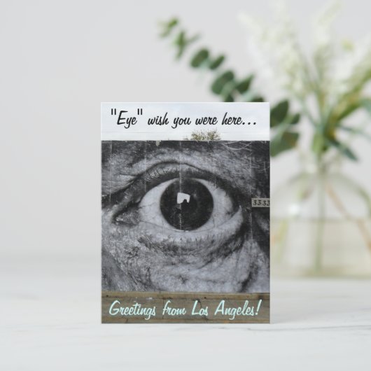 Graffiti Eye Postkarte (Stehend Vorderseite)