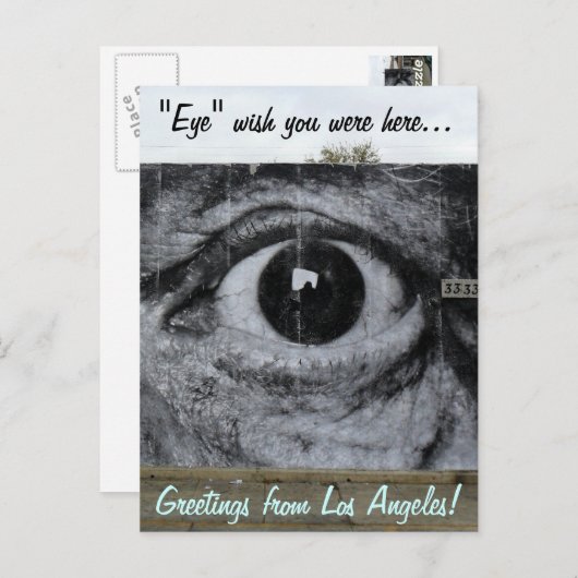 Graffiti Eye Postkarte (Vorne/Hinten)