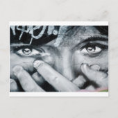 Graffiti Eye Postkarte (Vorderseite)