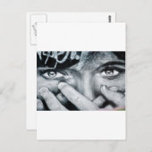 Graffiti Eye Postkarte (Vorne/Hinten)