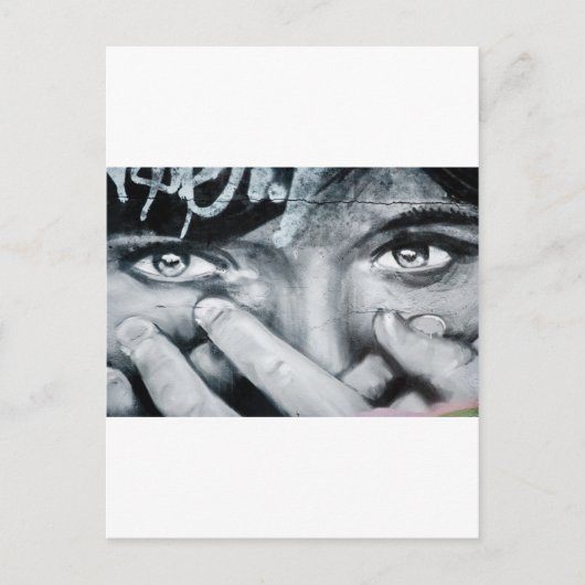 Graffiti Eye Postkarte (Vorderseite)