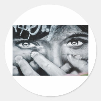 Graffiti Eye Runder Aufkleber