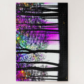 Graffiti-farbener Himmel über dem Schwarzwald der Puzzle (Vertikal)