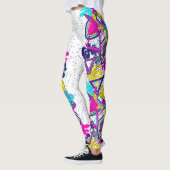 Graffiti-farbiges Muster | Aktiver Yoga Leggings (Links)