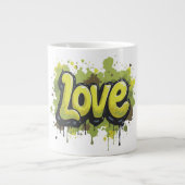 Graffiti Field of Endless Liebe Jumbo-Tasse (Vorderseite)