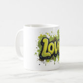 Graffiti Field of Endless Liebe Kaffeetasse (Vorderseite Links)