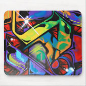 GRAFFITI-FLAMME MOUSEPAD (Vorne)