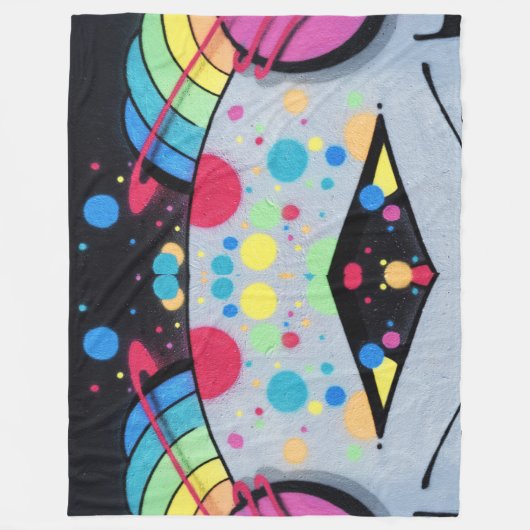 Graffiti Fleecedecke (Vorderseite)