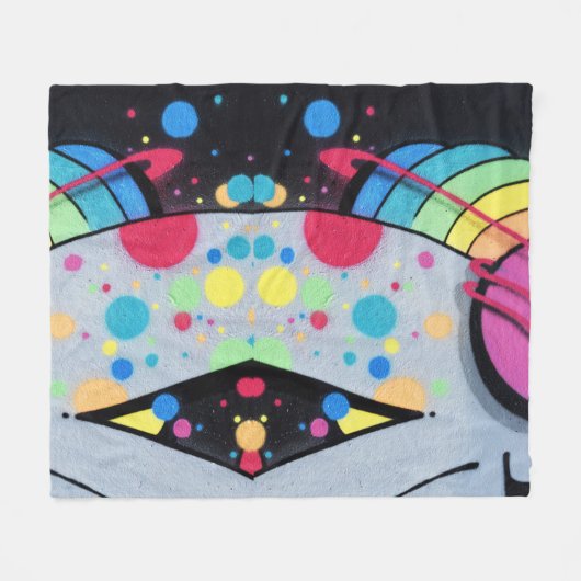 Graffiti Fleecedecke (Vorderseite (Horizontal))