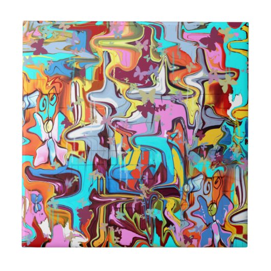 Graffiti Fliese (Vorderseite)