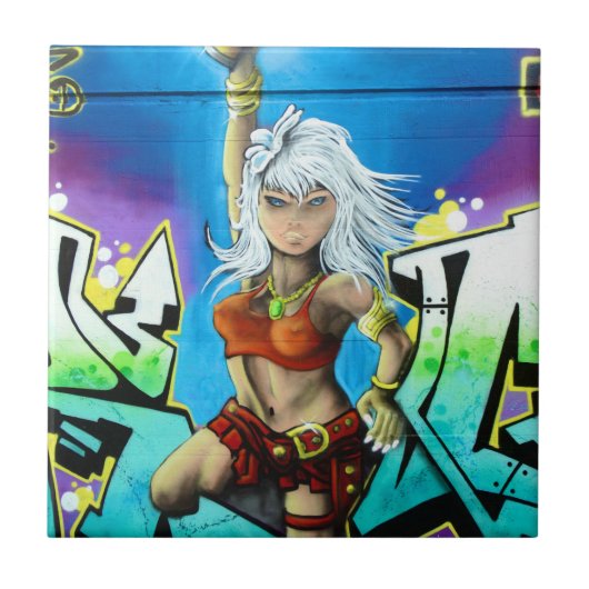 Graffiti Fliese (Vorderseite)