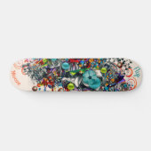 Graffiti Floral Deck für Skateboard (Horizontal)