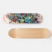 Graffiti Floral Deck für Skateboard (Horizontal)