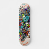 Graffiti Floral Deck für Skateboard (Vorne)