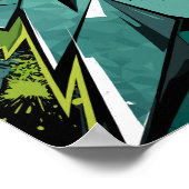 Graffiti-Formen und Splashes Poster (Ecke)