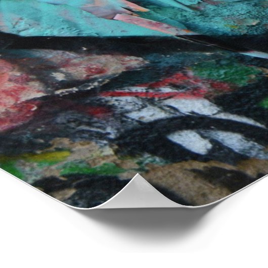 Graffiti-Foto-Poster Poster (Ecke)