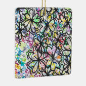 Graffiti Four Leaf Clovers Keramikornament (Rechts)