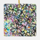 Graffiti Four Leaf Clovers Keramikornament (Vorderseite)