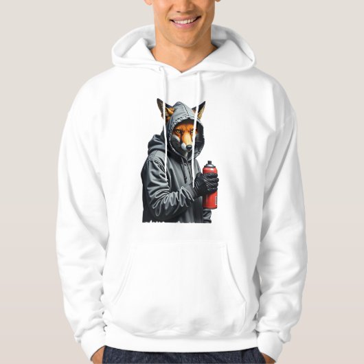 Graffiti Fox Mascot Hoodie (Vorderseite)