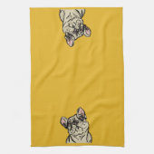 Graffiti Französische Bulldogge Geschirrtuch (Vertikal)
