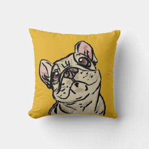Graffiti-Französische Bulldogge Kissen