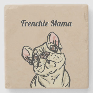 Graffiti Französische Bulldogge Steinuntersetzer