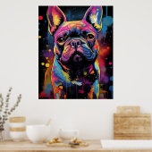 Graffiti French Bulldog Poster (Küche)