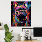 Graffiti French Bulldog Poster (Heimbüro)