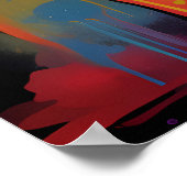 Graffiti French Bulldog Poster (Ecke)