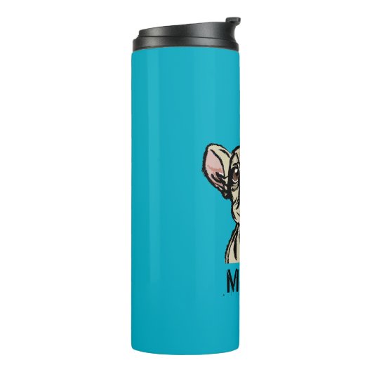 Graffiti French bulldog Thermosbecher (Nach links gedreht)