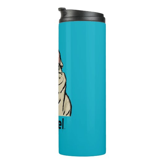 Graffiti French bulldog Thermosbecher (Nach rechts gedreht)