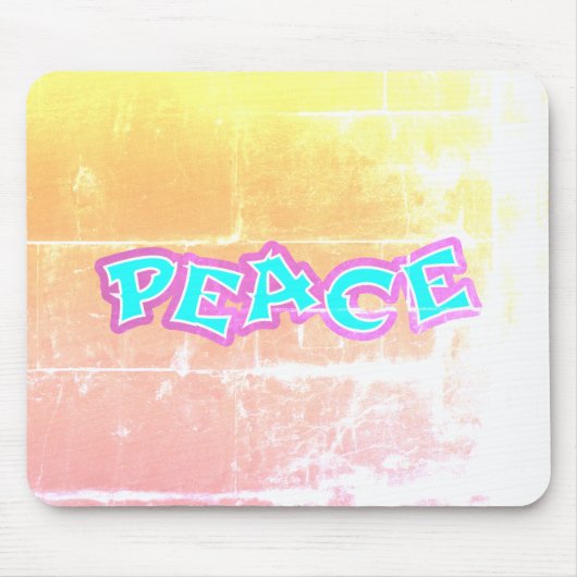 Graffiti Frieden Mousepad (Vorne)